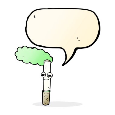 çizgi film mutlu sigara konuşma baloncuklu