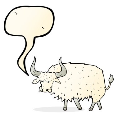 karikatür rahatsız kıllı öküz ile konuşma balonu