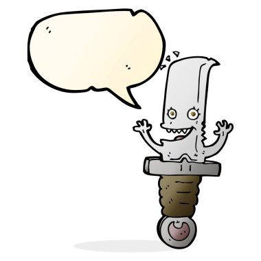 Konuşma baloncuklu çılgın çizgi film karakteri.