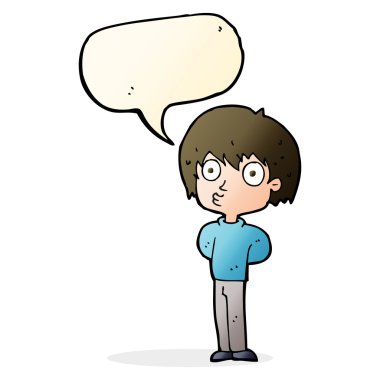 çizgi film konuşma balonuyla çocuğu etkiledi.