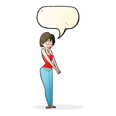 çizgi film içerik kadınla konuşma balonu