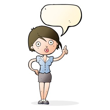 karikatür konuşma balonu fikir güzel kadınla