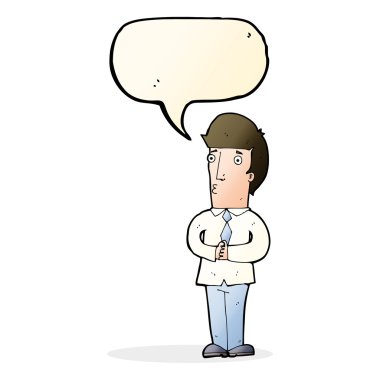 çizgi filmdeki sinirli adam konuşma baloncuğu ile