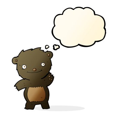 kabarcık karikatür sallanan siyah ayı yavrusu ile sanıyordum