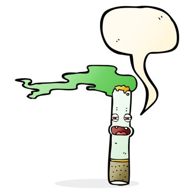 çizgi film esrar karakteri ile konuşma balonu