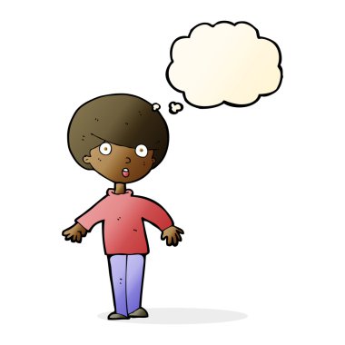 Çizgi film adamı düşünce balonuyla şaşırttı.