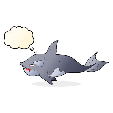 Düşünce baloncuklu katil balina.