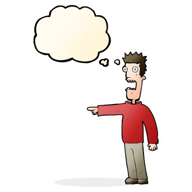 Çizgi film, düşünce balonlu adamı dehşete düşürdü.