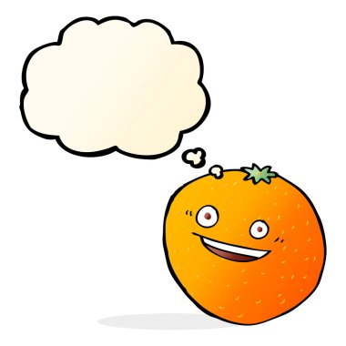 kabarcık mutlu karikatür ile portakal sanıyordum