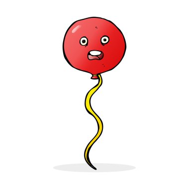 karikatür balon ile yüz