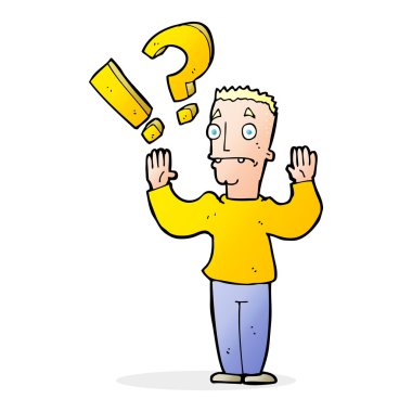 şaşkın adam çizgi film