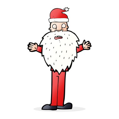 Noel Baba çizgi film endişeli