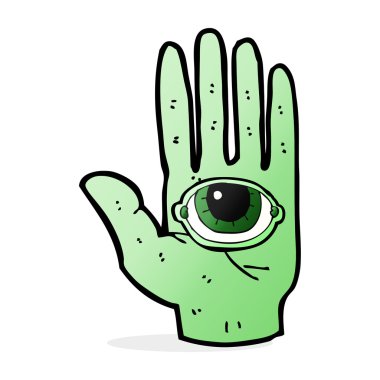 Çizgi Film ürkütücü el