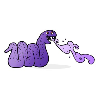 çizgi film tükürme yılan