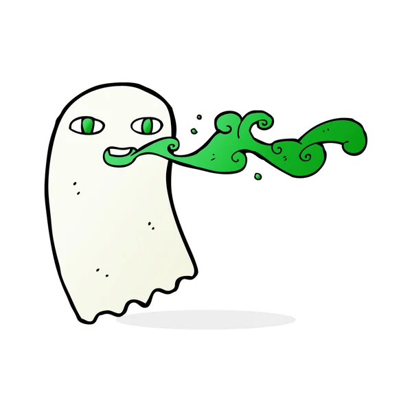 Cartoon gross ghost — Stock Vector