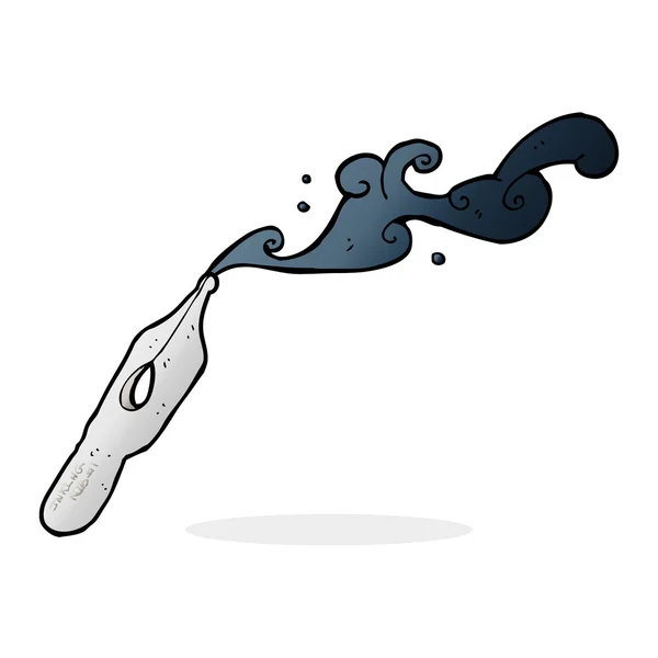 Plume d'encre de dessin animé — Image vectorielle