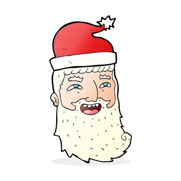 Karikatur lachender Weihnachtsmann — Stockvektor