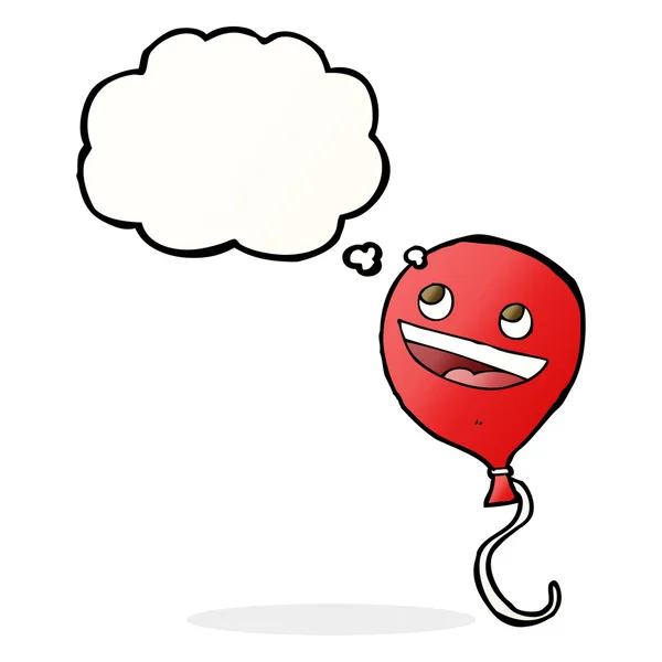 Cartoon ballon met gedachte zeepbel — Stockvector