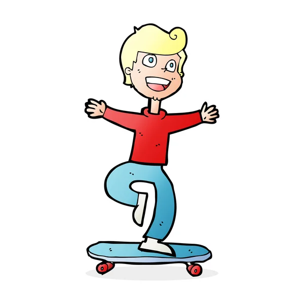 Cartoon skater jongen — Stockvector