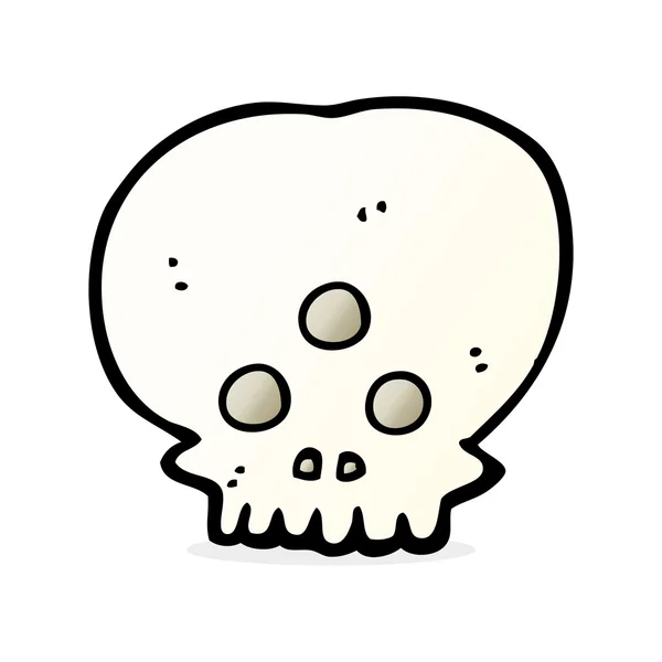 Calavera mística de dibujos animados — Vector de stock