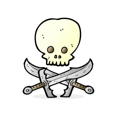 kafatası ve kılıç sembolü