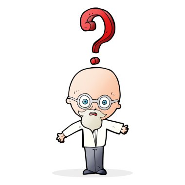 çizgi film büyük adam soru ile