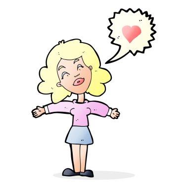 aşık kadın karikatür