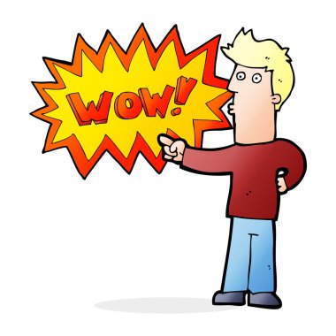 Hayret adam çizgi film