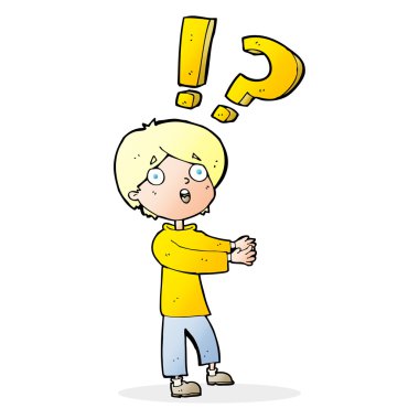 şaşkın adam çizgi film