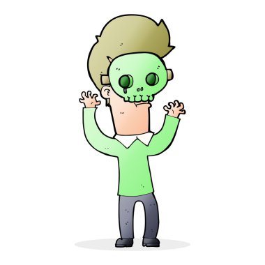 Kafatası maskeli adam çizgi film