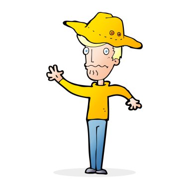 taşra şapkalı adam çizgi film