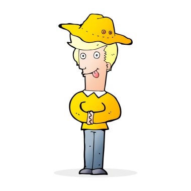 Şapkalı adam çizgi film