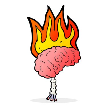 çizgi film beyni yanıyor.