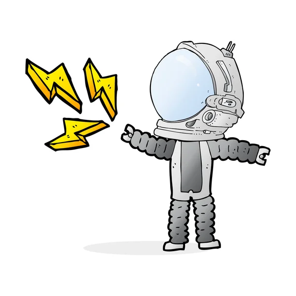 Cartoon space man — Stock Vector