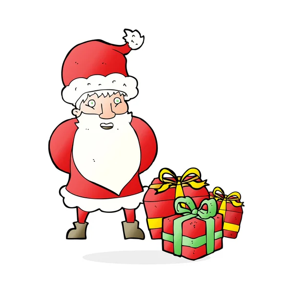 Cartoon santa claus — Stock Vector