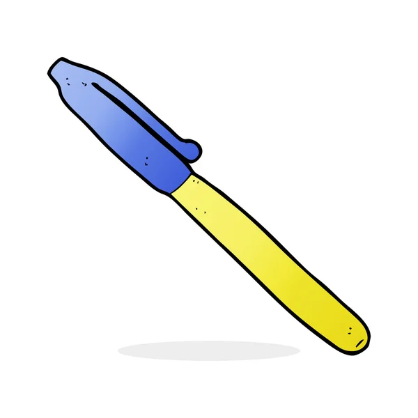Ilustración de dibujos animados de la pluma — Vector de stock