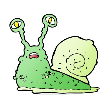 salyangoz karikatür çizimi