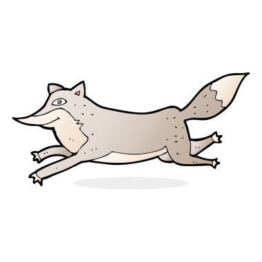 Çizgi film mutlu kurt koşuyor