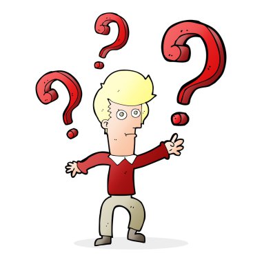 şaşkın adam çizgi film