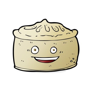 çizgi film pasta ile yüz