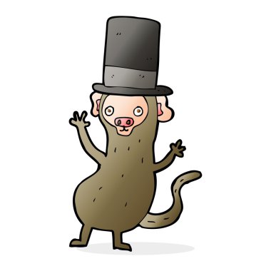 Silindir şapkalı maymun.