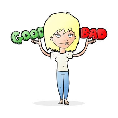 çizgi film kadın seçeneklerini Tartım