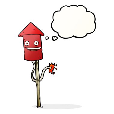 Düşünce baloncuklu havai fişek