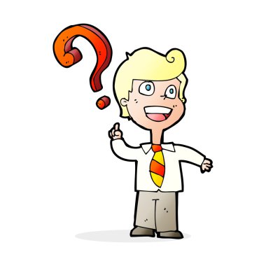 Çizgi Film Okulu çocuk soran soru 