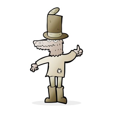 karikatür çizimi kurt adam