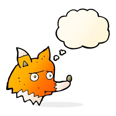 çizgi film mutsuz fox ile düşünce balonu