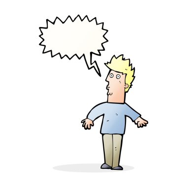 Çizgi film adamı düşünce balonuyla şaşırttı.