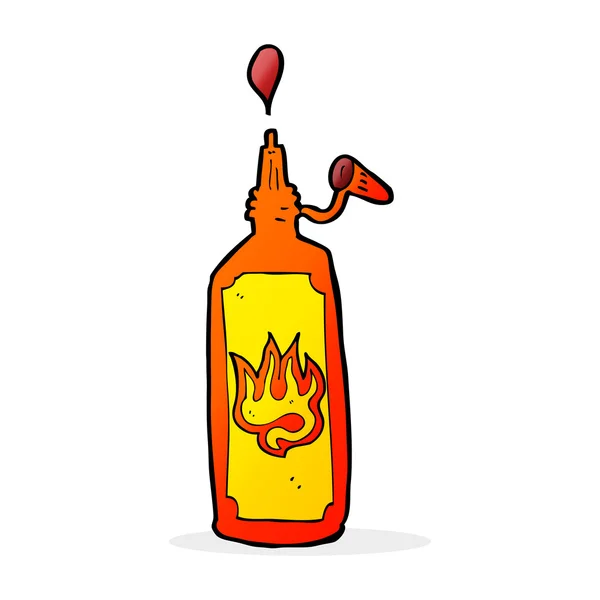 Cartoon hot sauce — Stock Vector