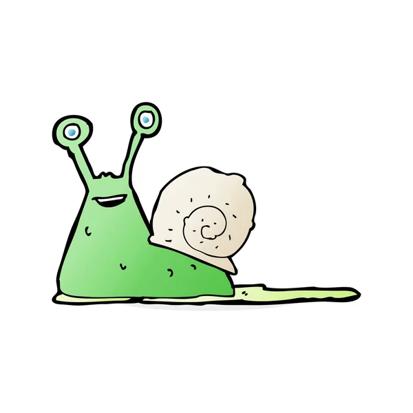 Illustration de dessin animé de l'escargot — Image vectorielle