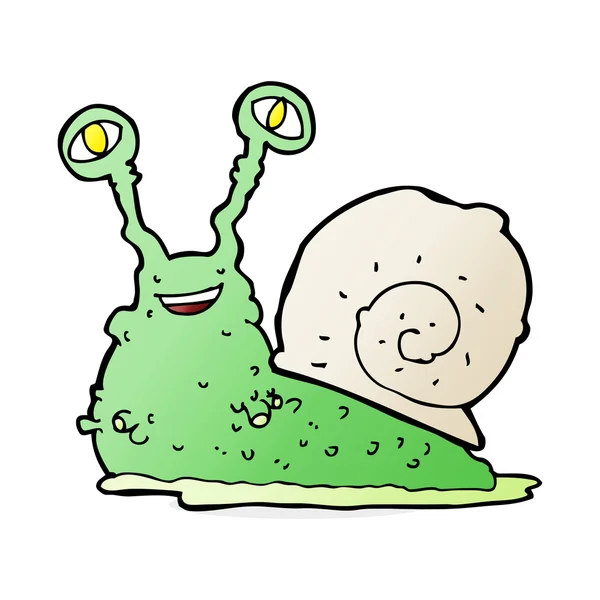 Cartoon illustration of snail — Stock Vector